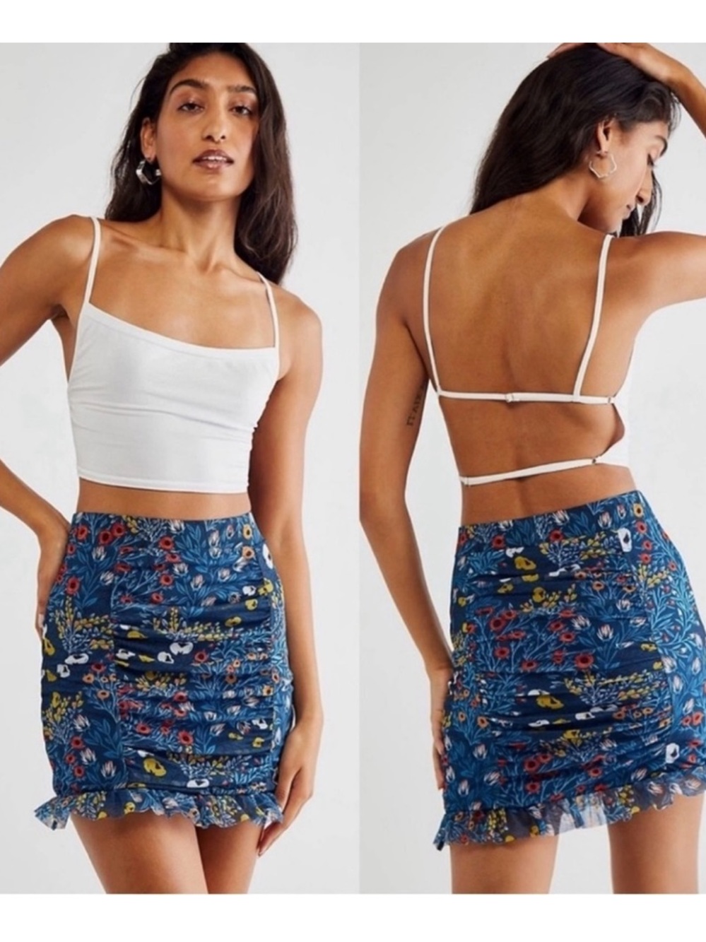 Free People Romi Mesh Mini Skirt Size X Small